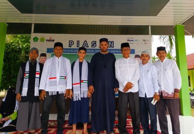 MTsN 1 Aceh Timur Sambut Hangat Tamu Palestina Bersama Tim Safari Dakwah ALIMAH PENA